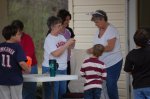 Women assisting at a church event